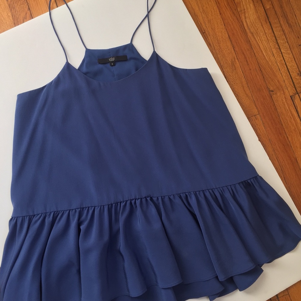 Tibi Silk Ruffle Cami - Picture 3 of 8